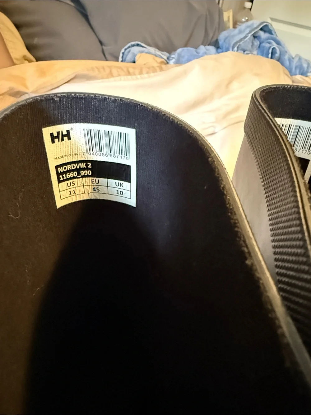 Helly Hansen Black Matte Rubber Rain Boots with HH Logo